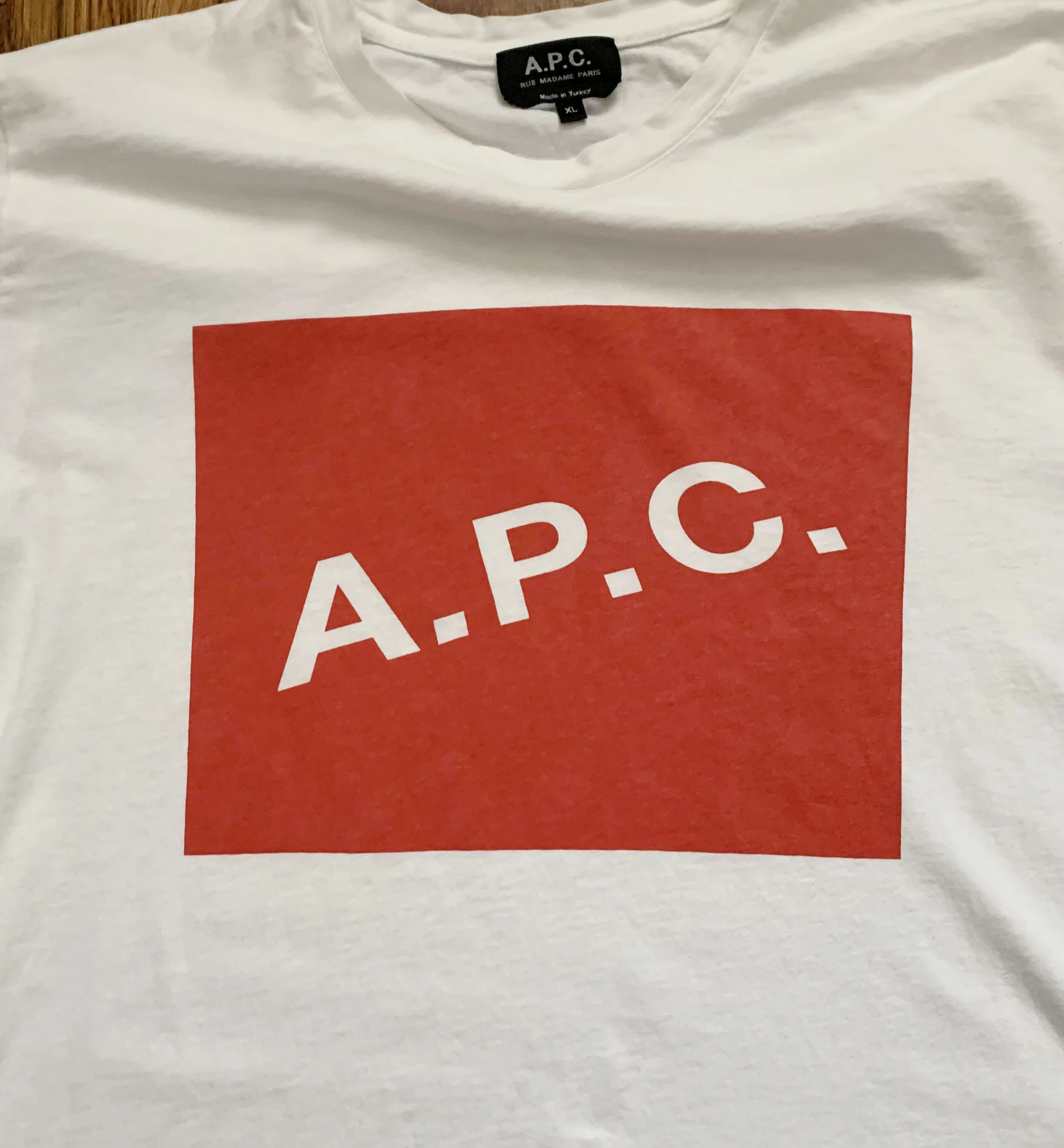 APC Tシャツ　赤ロゴ　Sサイズ A.P.C. ロゴ Tシャツ | レッド | FARFETCH JP